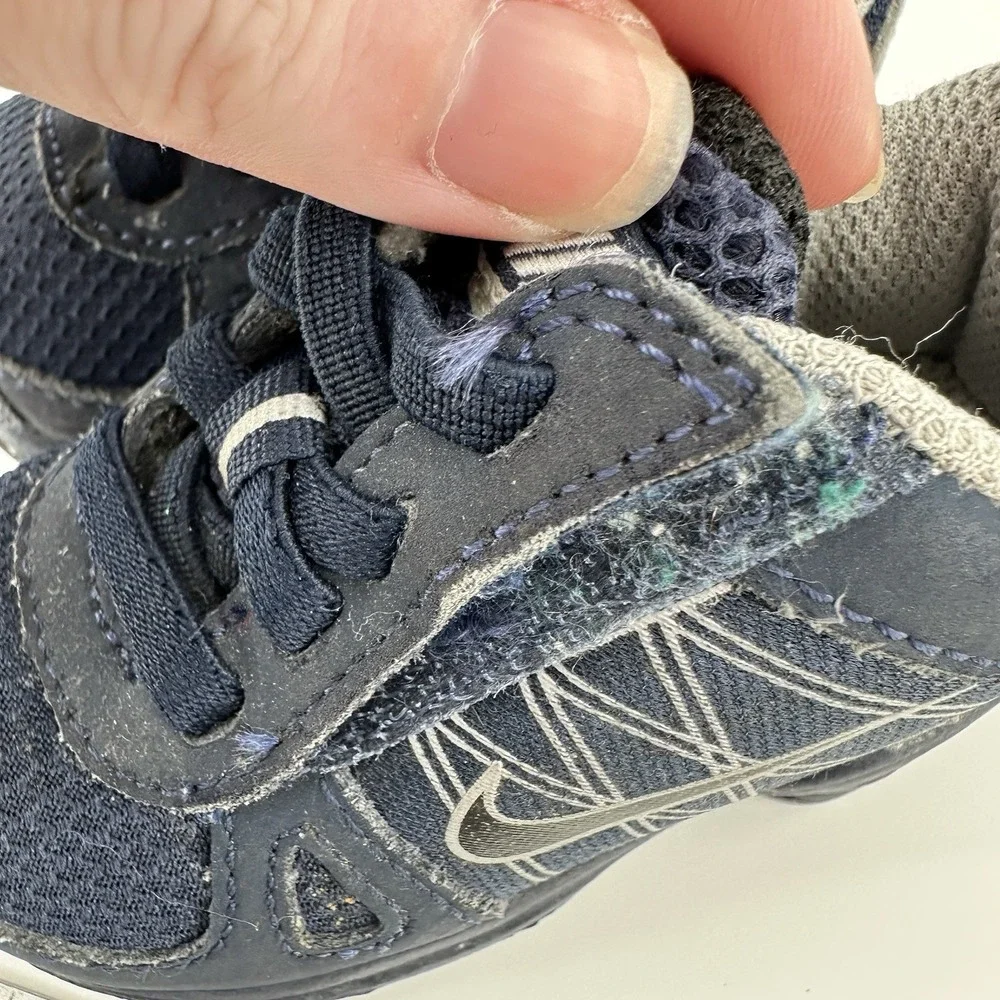 Y2K Nike Shox Turbo Sneakers Size 3C Blue Baby Toddler 2010 Cool Kid Streetwear
